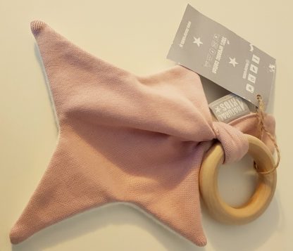 Bijtring 4NaturalKids dusty pink