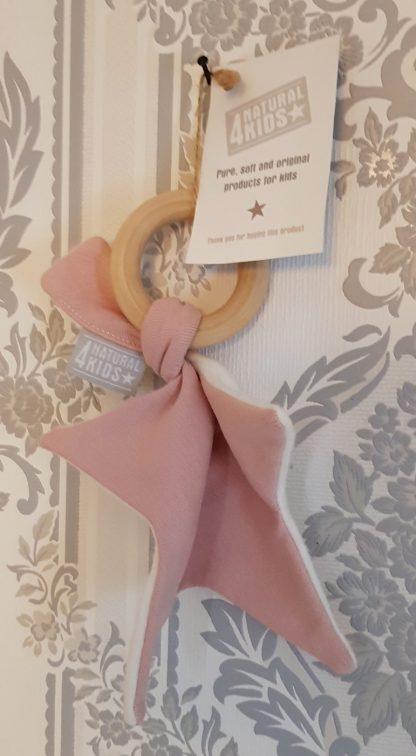 Bijtring 4NaturalKids dusty pink - Afbeelding 2