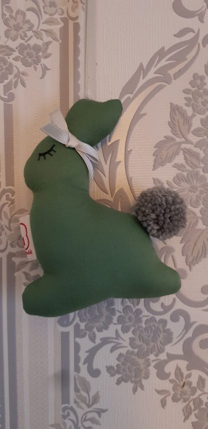 Fabs World deurhanger Konijn vintage green / legergroen