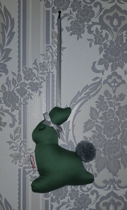 Fabs World deurhanger Konijn vintage green / legergroen - Afbeelding 3
