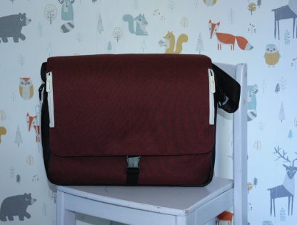 Mutsy luiertas 007 bordeaux rood (uitverkocht)