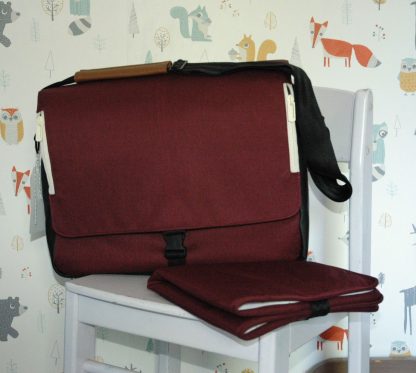 Mutsy luiertas 007 bordeaux rood (uitverkocht) - Afbeelding 2