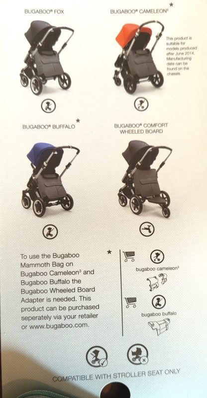 z Bugaboo Mammoth bag grey 029 - Afbeelding 6