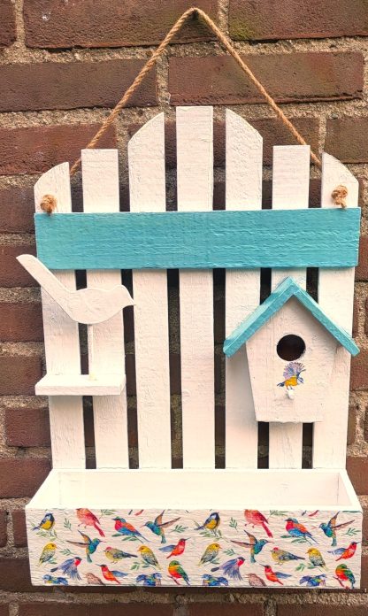 Leuk decoratief voederhuisje, vogelhuisje, plantenbak 008 Birds (uitverkocht) - Afbeelding 2