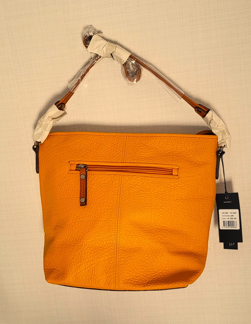 Berba Chamonix schoudertas middel curcuma B0025 - Afbeelding 3