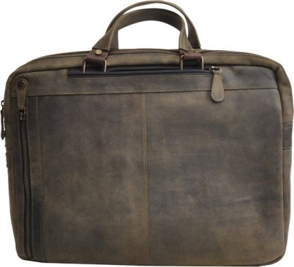 Berba Leren 3 in 1 rugzak briefcase B033 Military - Afbeelding 7