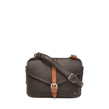 Berba Chamonix 2 vaks schoudertas choco B020