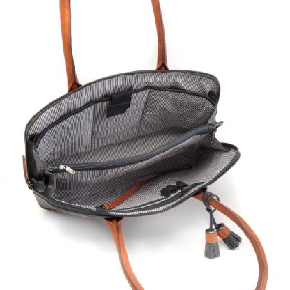 Berba Chamonix schoudertas / werktas B036 navy - Afbeelding 4