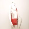 Berba Leren overslag tas rood zwart B002 (uitverkocht) - Afbeelding 4