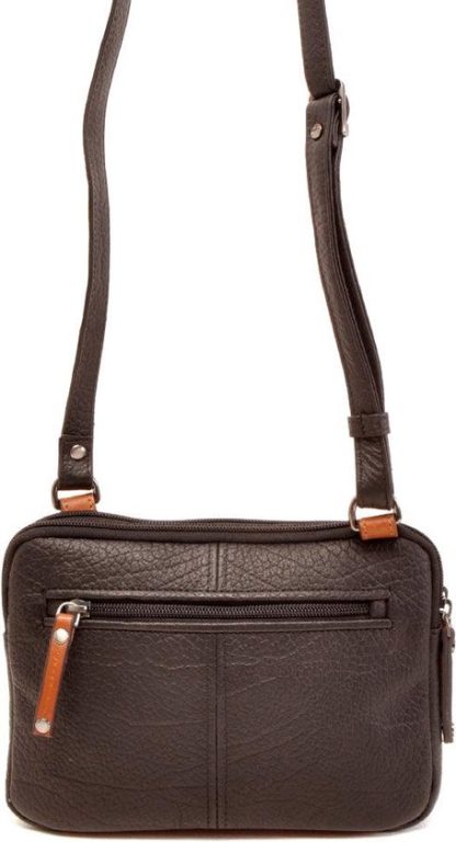 Berba Chamonix 2 vaks schoudertas choco B020 - Afbeelding 7
