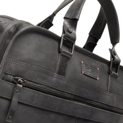 Berba 2 vaks laptop business tas Ruvido zwart B021 - Afbeelding 5