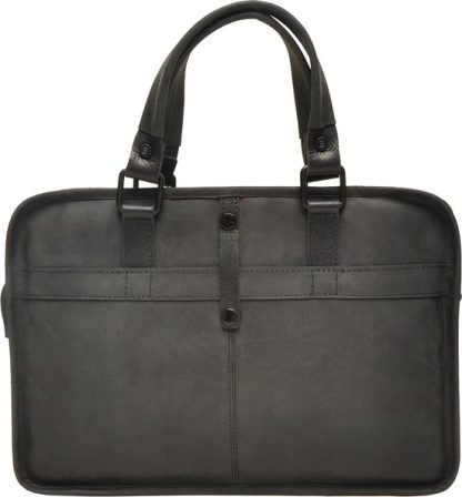 Berba leren 13" laptoptas zwart B023 - Afbeelding 7