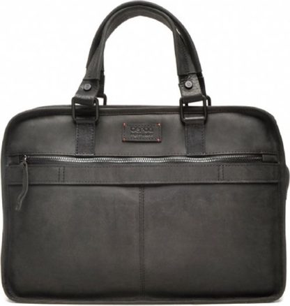 Berba leren 13" laptoptas zwart B023 - Afbeelding 8
