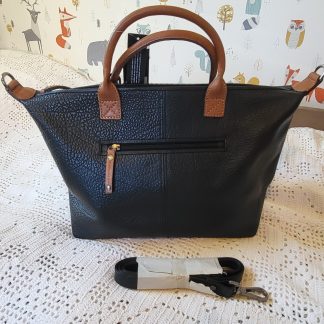 Berba Chamonix hand/schoudertas zwart B006