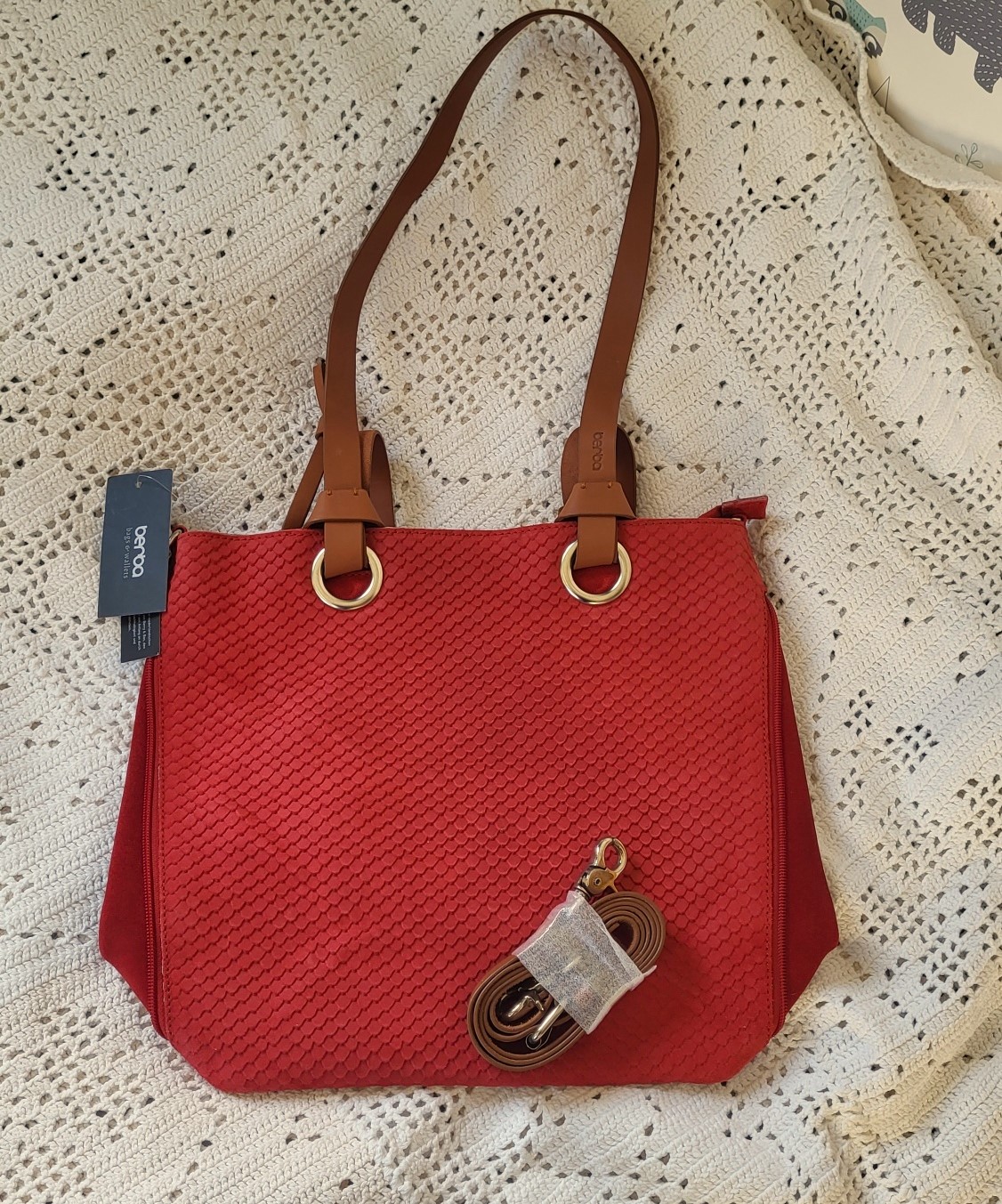 Berba Stretto shopper / schoudertas chili pepper B0024