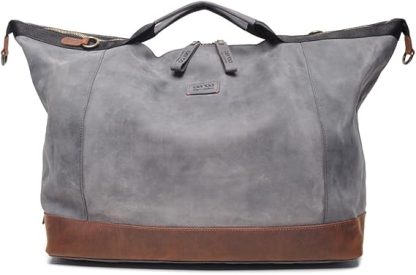Berba Barbarossa leren reistas / weekender navy B053 - Afbeelding 5