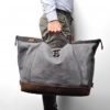 Berba Barbarossa leren reistas / weekender navy B053