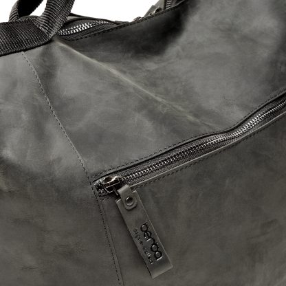 Berba Barbarossa leren reistas / weekender navy B053 - Afbeelding 4