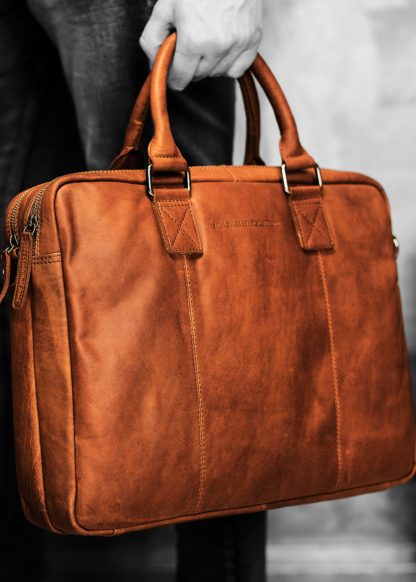 Chesterfield 2 vaks laptoptas aktetas Floris (uitverkocht) - Afbeelding 2