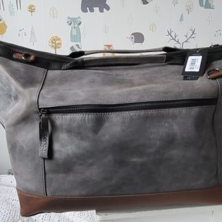 Berba Barbarossa leren reistas / weekender navy B053