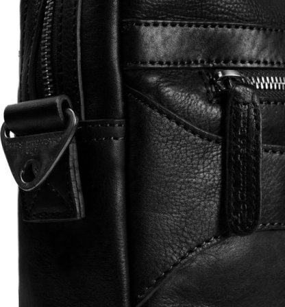 Chesterfield laptoptas, businesstas DEAN zwart C005 - Afbeelding 4
