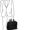 Chesterfield laptoptas, businesstas DEAN zwart C005 - Afbeelding 7