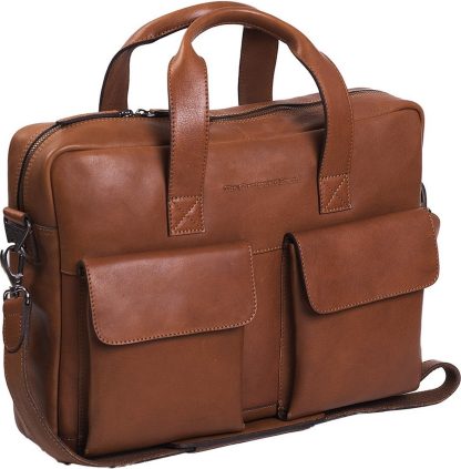 Chesterfield Ethan Cognac laptoptas, businesstas C0019