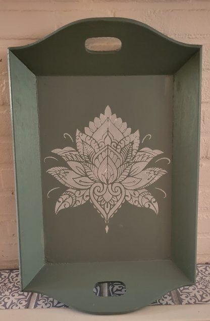 Dienblad met Mandala lotusbloem DB03