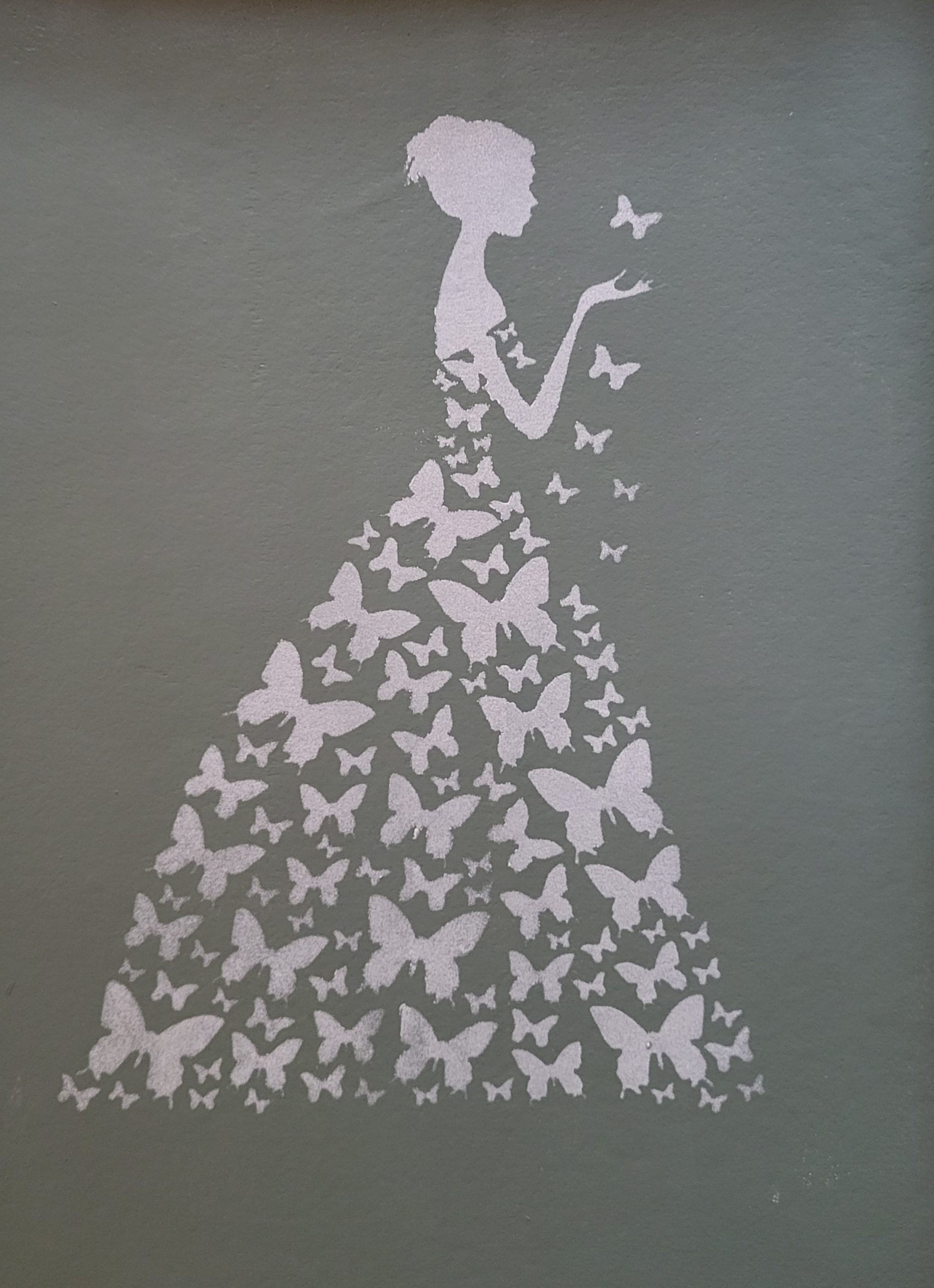 2. Dienblad met vlinderjurk sjabloon DB02 - Afbeelding 7