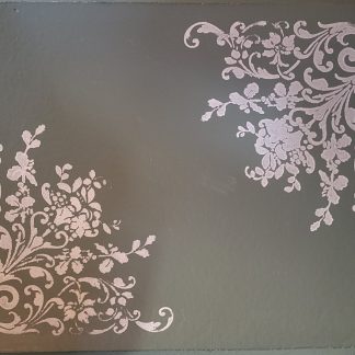 2. Dienblad met bloemenrand sjabloon DB04