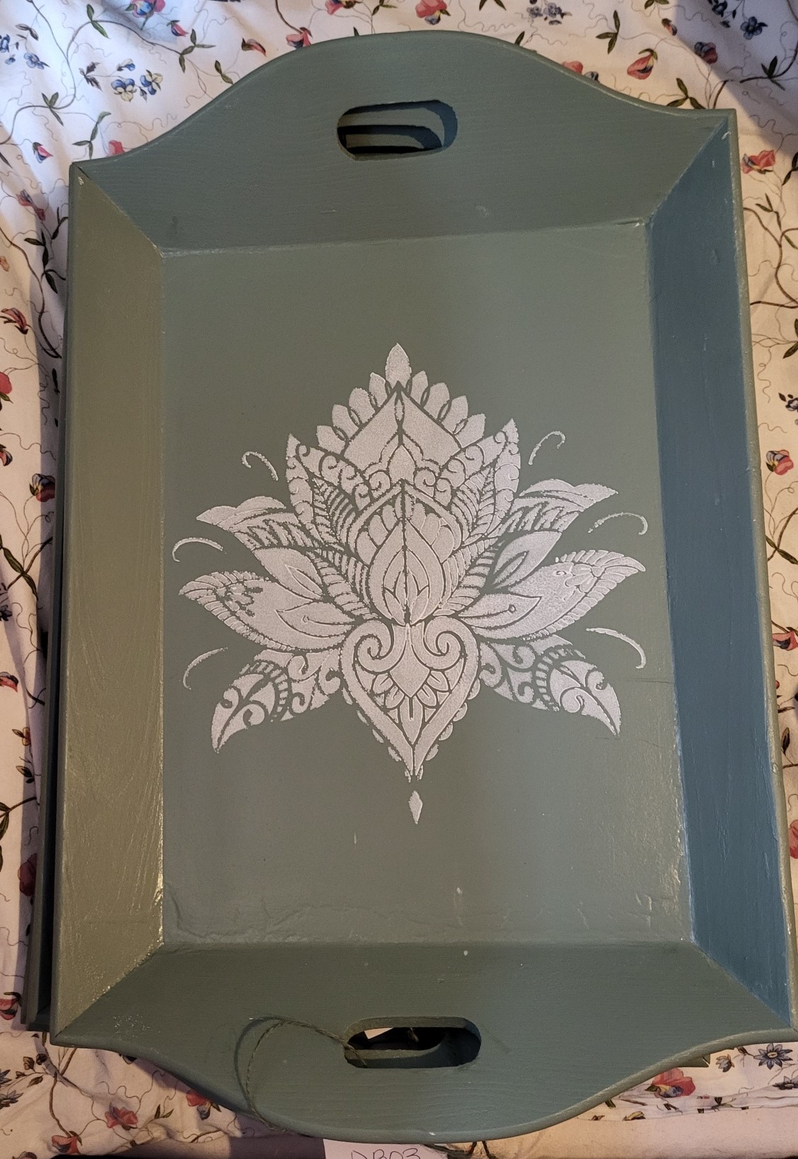 2a.Dienblad met Mandala lotusbloem sjabloon DB03 - Afbeelding 8