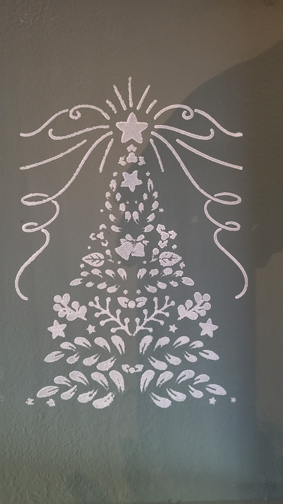 2. Dienblad met sjabloon kerstboom DB014