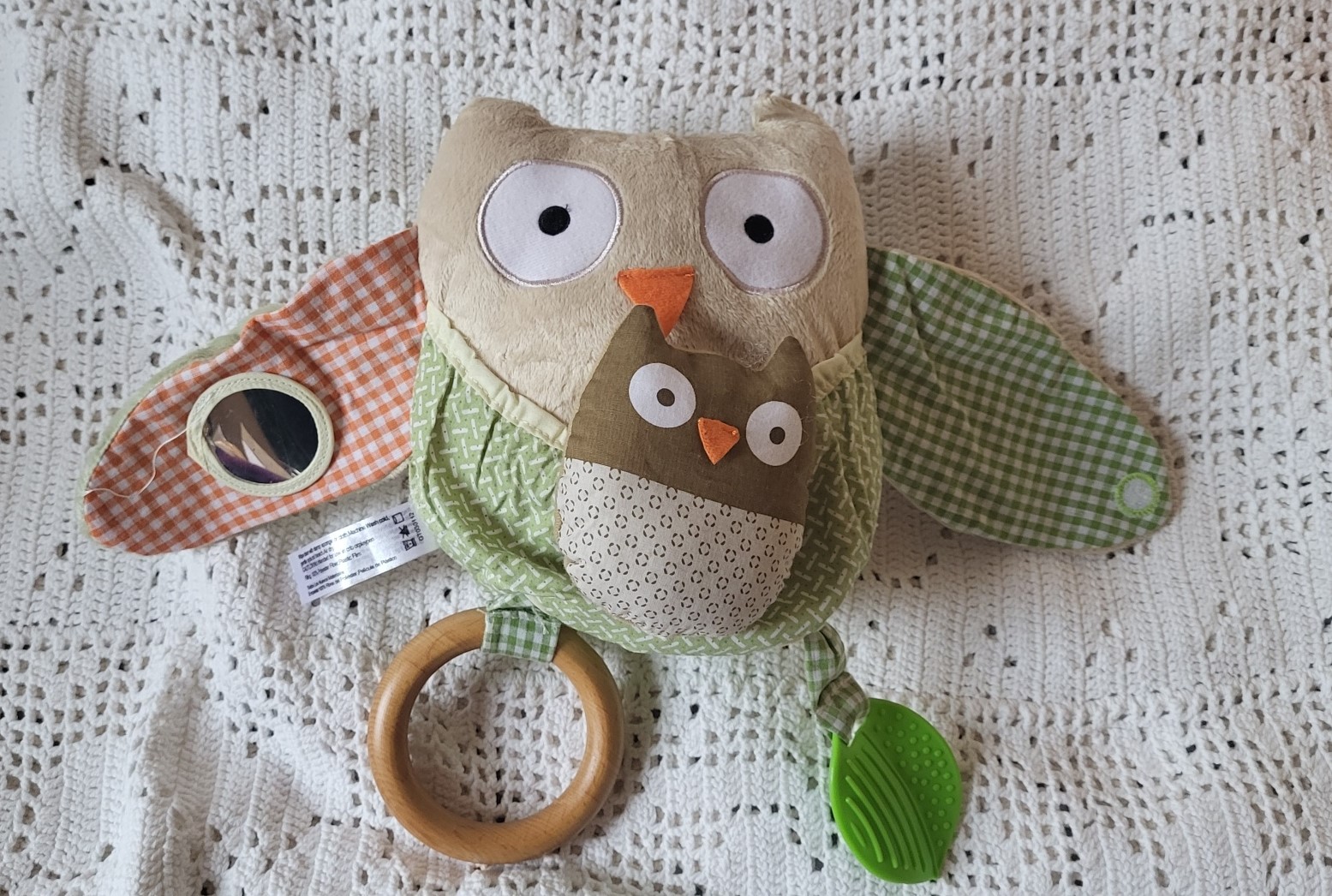 Skip Hop Activiteiten knuffel Uil beige - Afbeelding 2