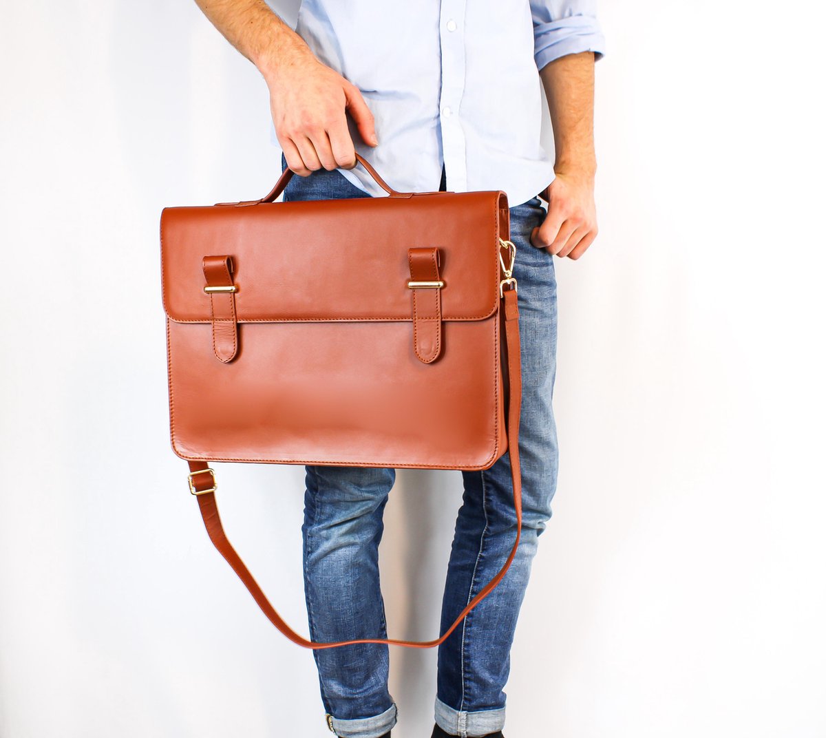 A. Chapman leren aktetas nu met fikse korting ! SALE ! (8 dec op voorraad)