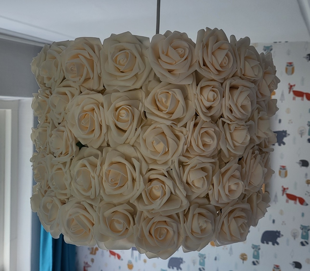 A. Lampenkap webbing rozen wit - Afbeelding 4