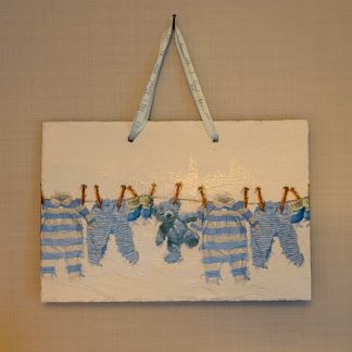 Wanddecoratie waslijn baby boy or girl