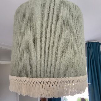 Prachtige lampenkap met franjerand