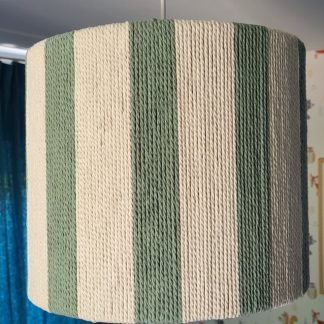 Prachtige lampenkap groen/creme