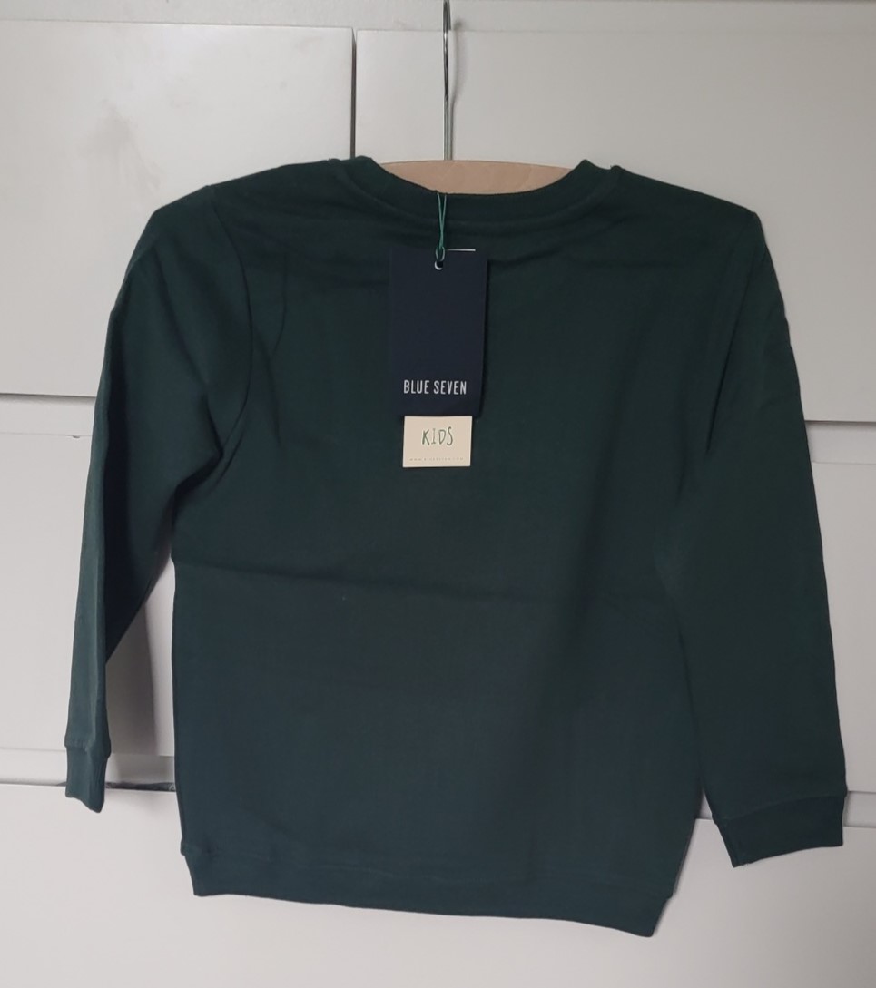 Blue Seven kerst sweater groen mt 110 - Afbeelding 5