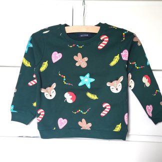 Blue Seven kerst sweater groen