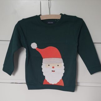 Kerst sweater Blue Seven kerstman groen