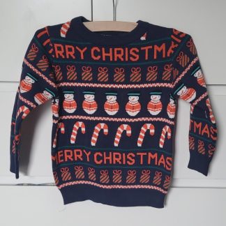 Kersttrui Blue Seven blauw